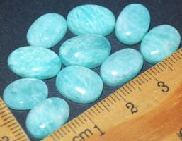 Cabochon Set L-3358 – 10 Stück Grüner Amazonit