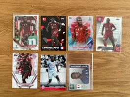 7 verschiedene Upamecano / Bayern Sammlung Topps / Panini