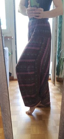 Luftige Pumphose Sarouelhose Aladinhose Haremshose