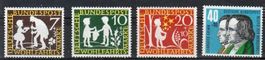 BRD, Mi 322-325 * (mit Falz)