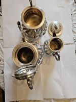 1 THÉIÈRE 1POT LAIT SUCRIER MÉTAL ARGENTÉ ARMAND FRENAIS