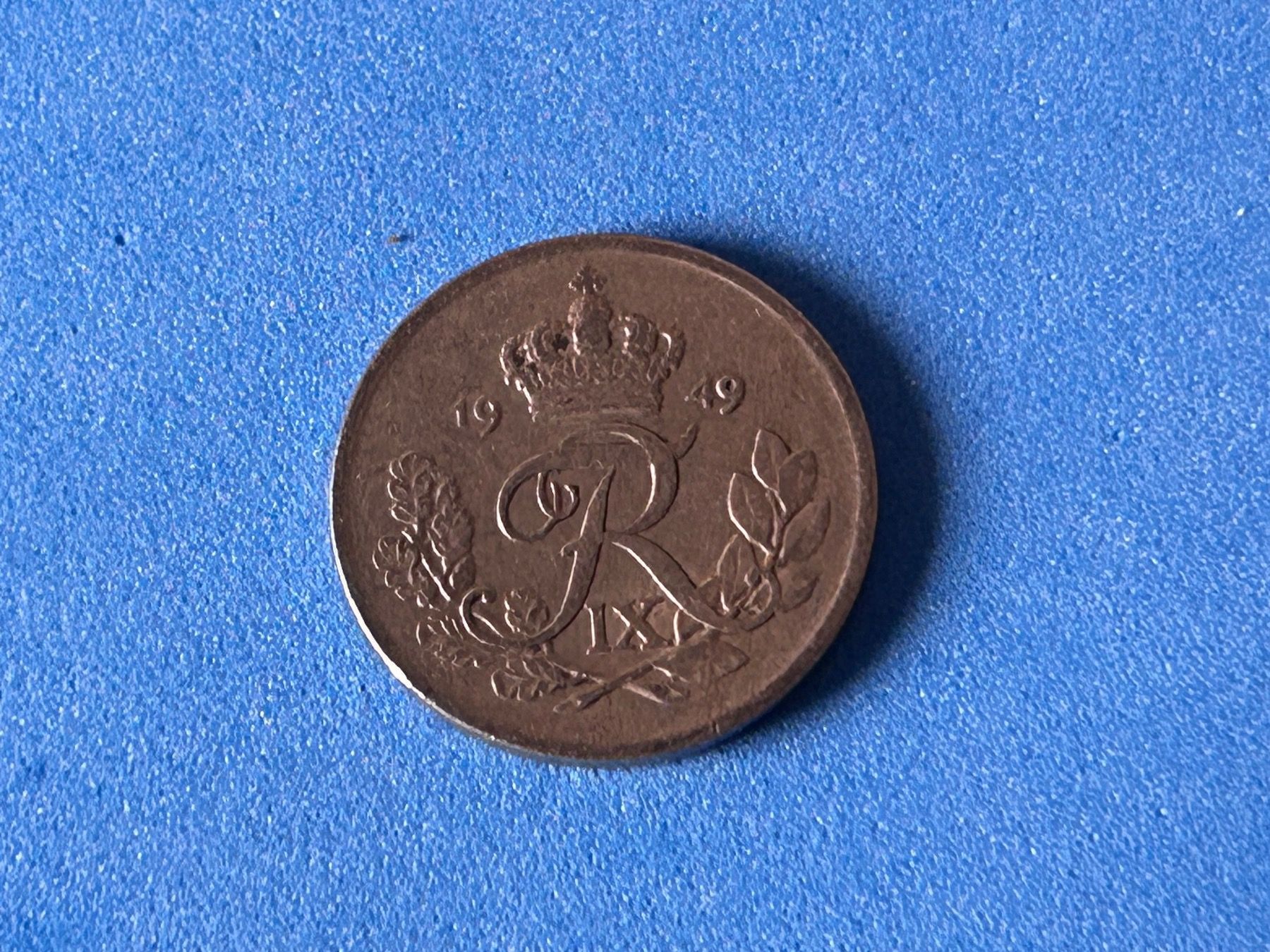 Tutti le monete: Denmark - 10 Øre - Frederik IX 1949 – Usato da Corcelles NE venduto da AJKader 7