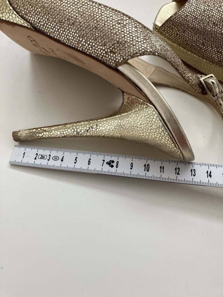 Jimmy Choo Scarpe da donna: Jimmy Choo Nova Glitter Slingback Metallic 39 – Usato da losone venduto da china06 6