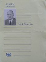 Eugen Kogon (1903-1987) Soziologe - Autogramm