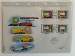 FDC Grossbrief Automatenmarken Posttransportmittel 2001 ET