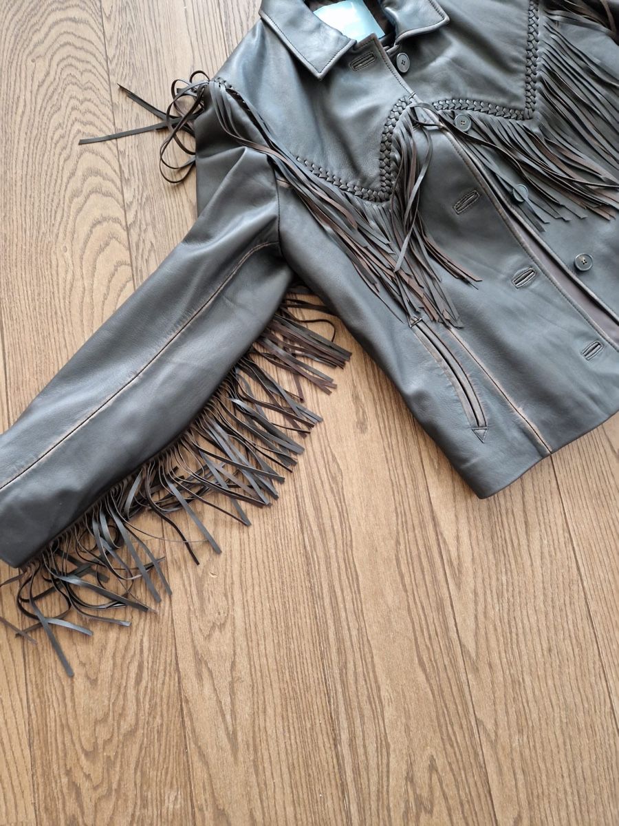 Max Mara Giacche: Lederjacke Weekend Max Mara braun mit Fransen – Nuovo (secondo la descrizione) da Wohlen AG venduto da Coco_91 4