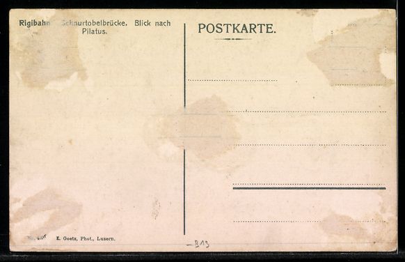Cartes postales: Rigibahn auf der Schnurtobelbrücke mit  – D'occasion à Berlin par bartko-reher 1