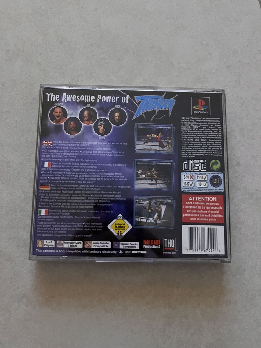 Giochi: WCW/nWo Thunder für PS1 – Usato da Suhr venduto da SchnapperCH 1