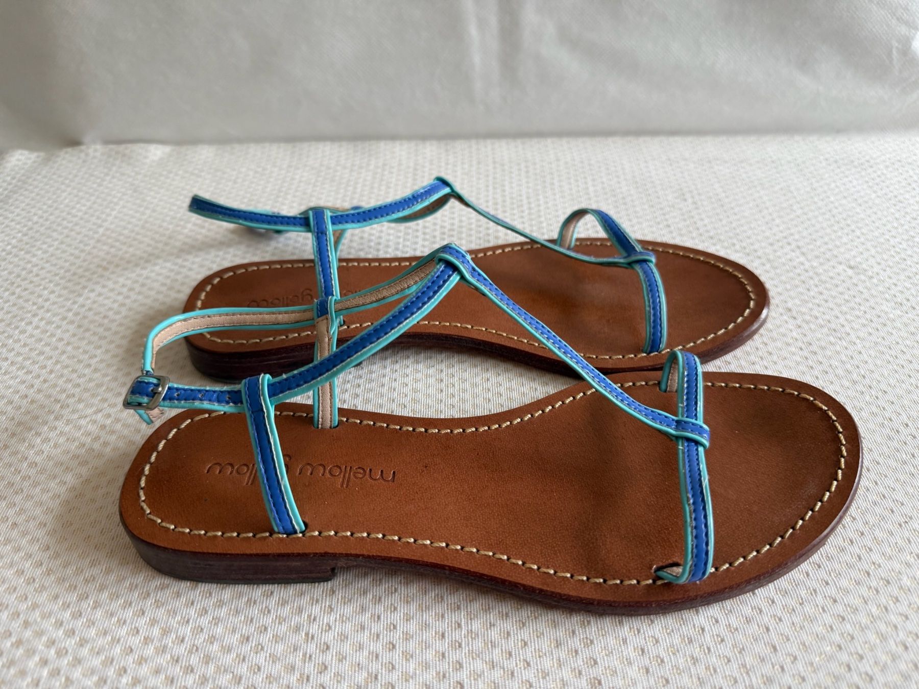 Damenschuhe: Mellow Yellow - sandales plates - 37 - cuir – Neu (gemäss Beschreibung) aus Sion von accroshoes 2