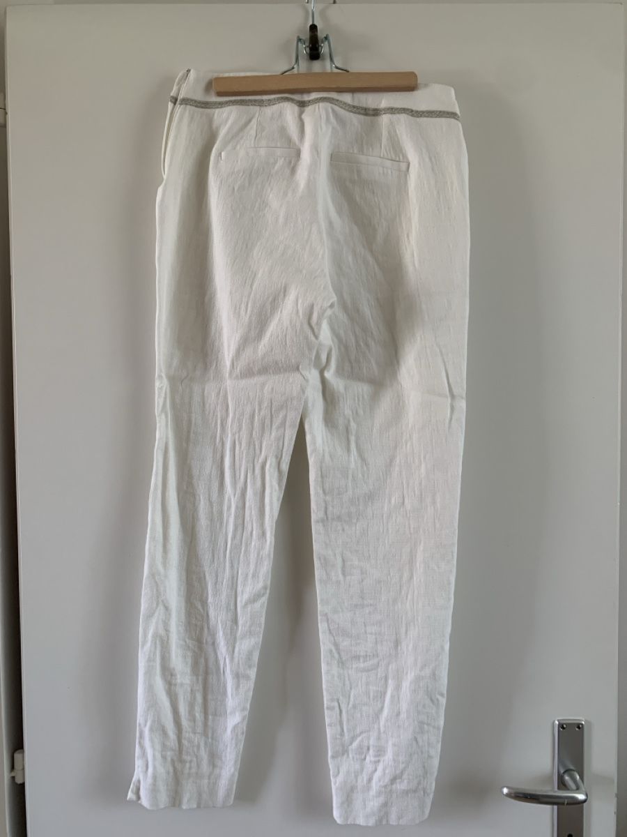 Nafnaf Pantaloni: Pantalon blanc NafNaf – Usato da Prangins venduto da val_2c72 1
