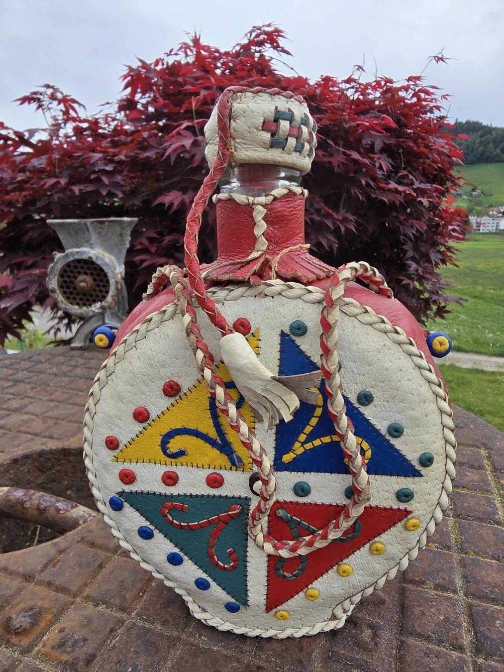 Attrezzatura & Pezzi di ricambio: Schweizer Feldflasche, Leder, Handarbeit, Vintage Deko! – Usato da Walkringen venduto da Vanuca 2