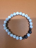 Schönes Unisex-Armband mit Howlith-Steinen, Top! Neu