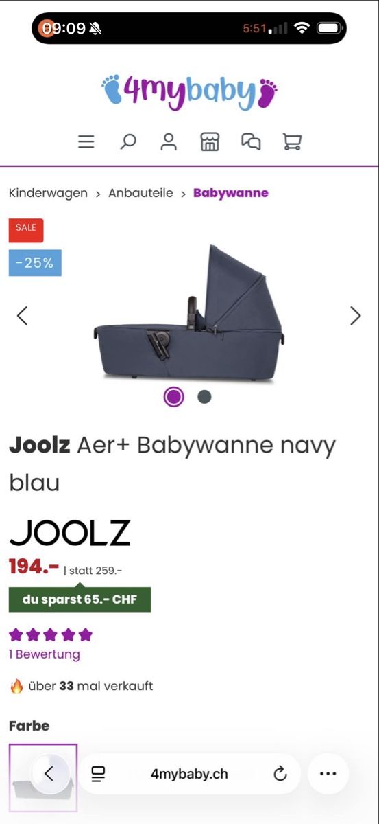 Joolz Carrozzine: Joolz aer+ bundle – Usato da Hünenberg venduto da pat_r5ql 8