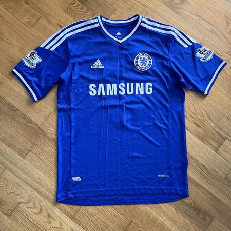 Chelsea Football Shirt Samsung Adidas Blue Size M Hazard