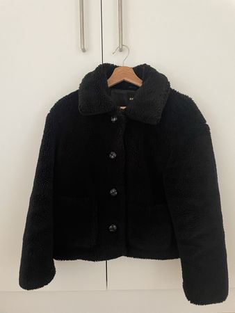 🖤Schwarze kuschelige Teddyjacke🖤