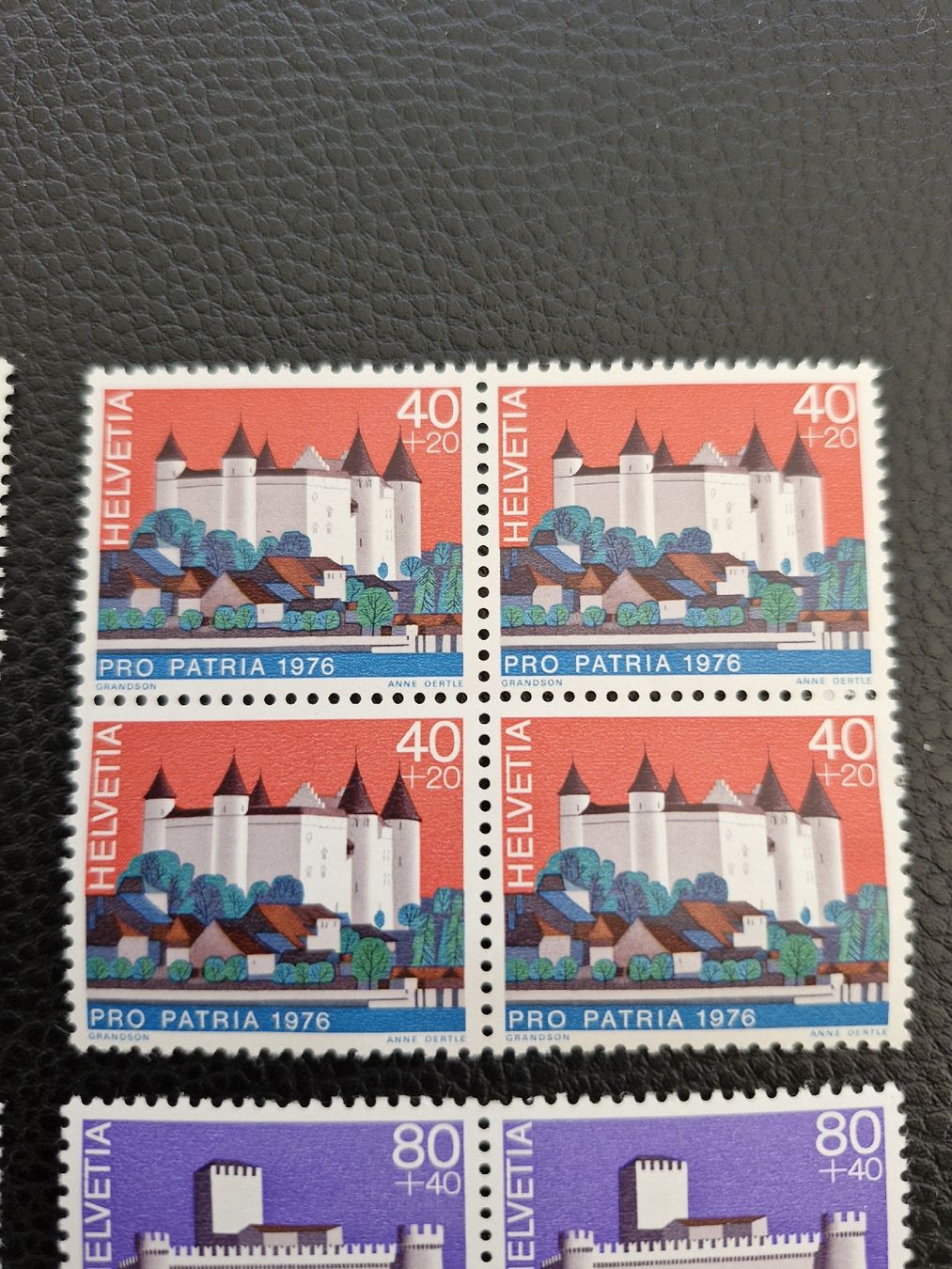 Alle Briefmarken: Briefmarken Pro Patria 1976 Viererblocks, postfrisch! – Neu (gemäss Beschreibung) aus Frauenfeld von Kasico 2