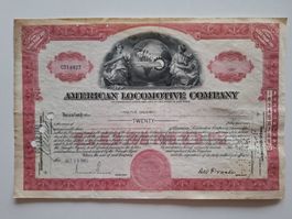 Historische Aktie American Locomotive Company 1943