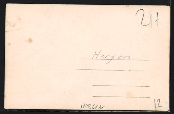 Cartoline postali: AK Horgen, Ortspartie mit Kirche – Usato da Berlin venduto da bartko-reher 1