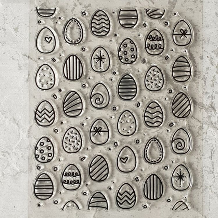 Craspire Oster-Stempel Set Transparent – Mit Hasen, Eiern & Schriftzügen, Für Karten, Scrapbooking & DIY
