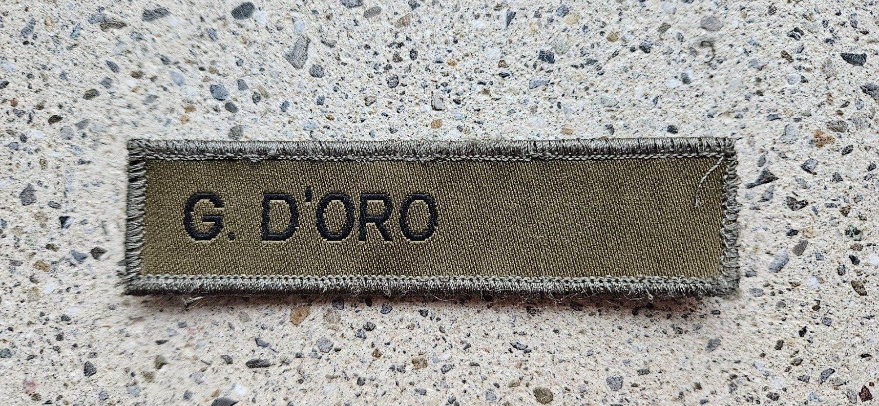 Schweizer Armee Placchette & Badge: ***  Spass Namenschild mit klett *** – Usato da Riedholz venduto da fr_sIruP