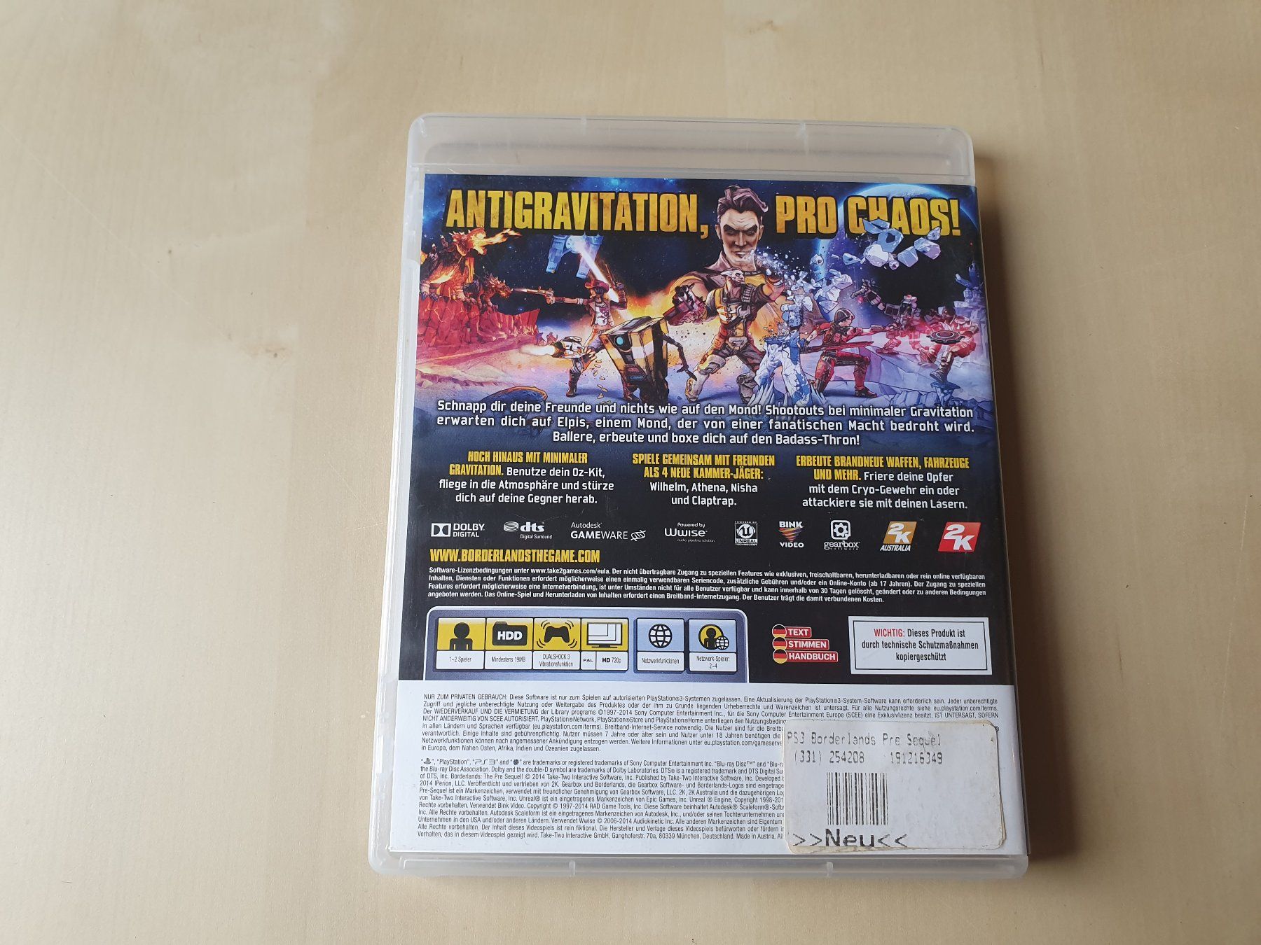Sony Giochi: Borderlands the Pre-Sequel – Usato da Stansstad venduto da collectorsshop 1