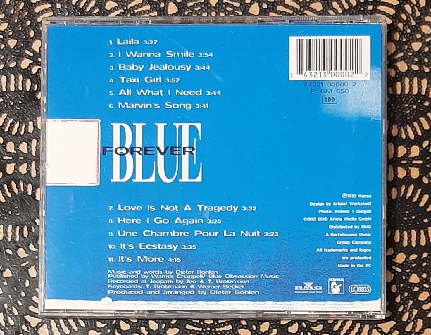 CD: Blue System - Blue Forever, DE Pop CD Album 1995 – Usato da Amriswil venduto da Celini3 1