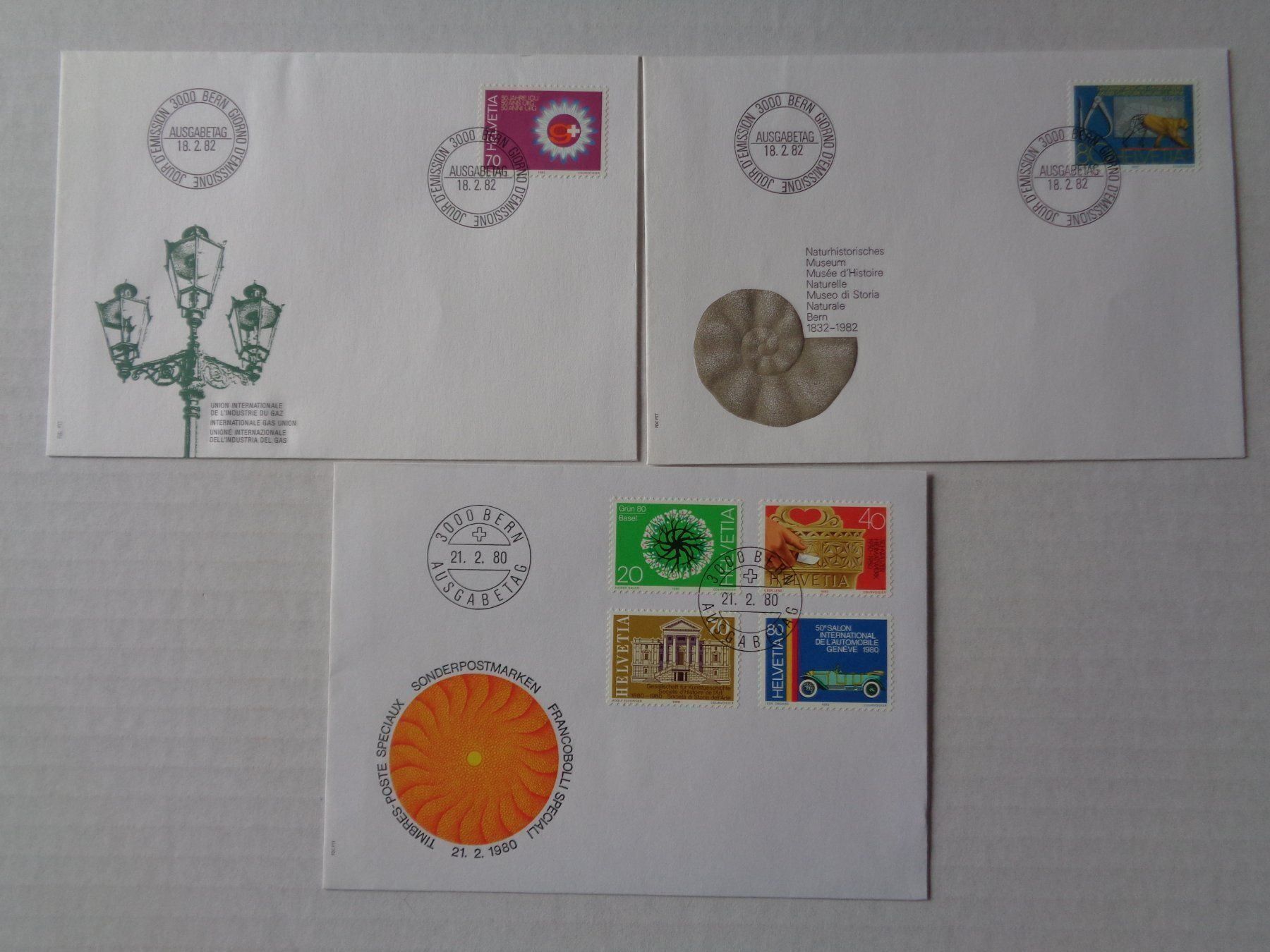 Alle Briefmarken: 84 Ersttagsbriefe – Gebraucht aus Chur von omonia 9