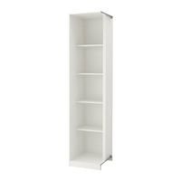 IKEA Eckschrank PAX Eckab/4B 53x58x236 weiß