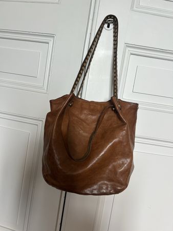 Sac Campomaggi en cuir, couleur camel 