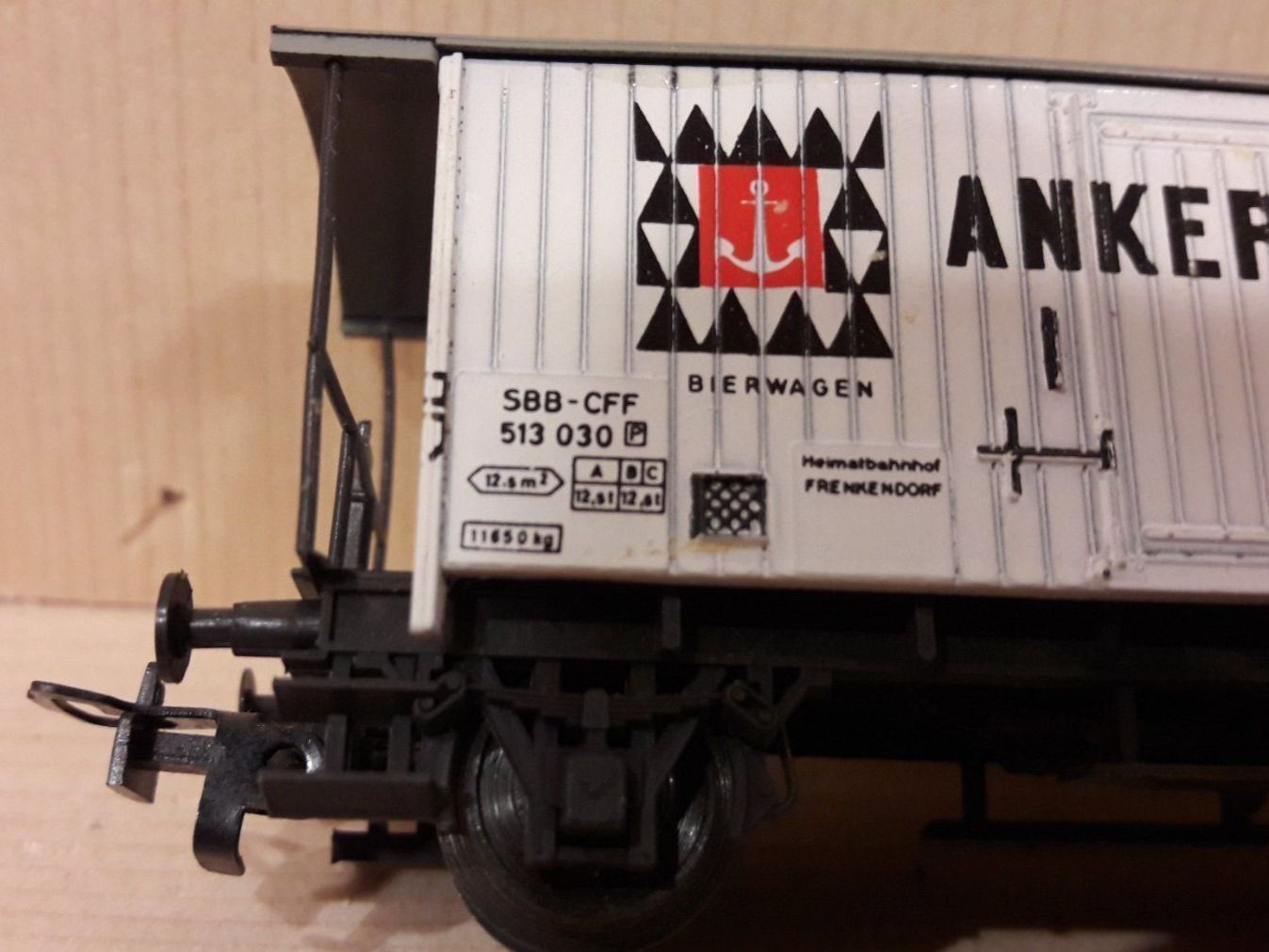 Liliput Modellini di ferrovie: Liliput HO DC : CFF wagon couvert "Anker Bier" – Usato da Buttes venduto da Cafe2005 6