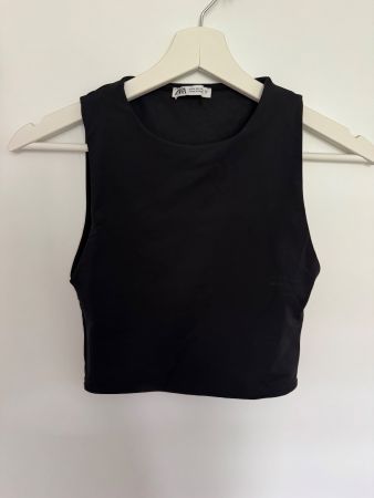 Zara Crop Top schwarz (M)