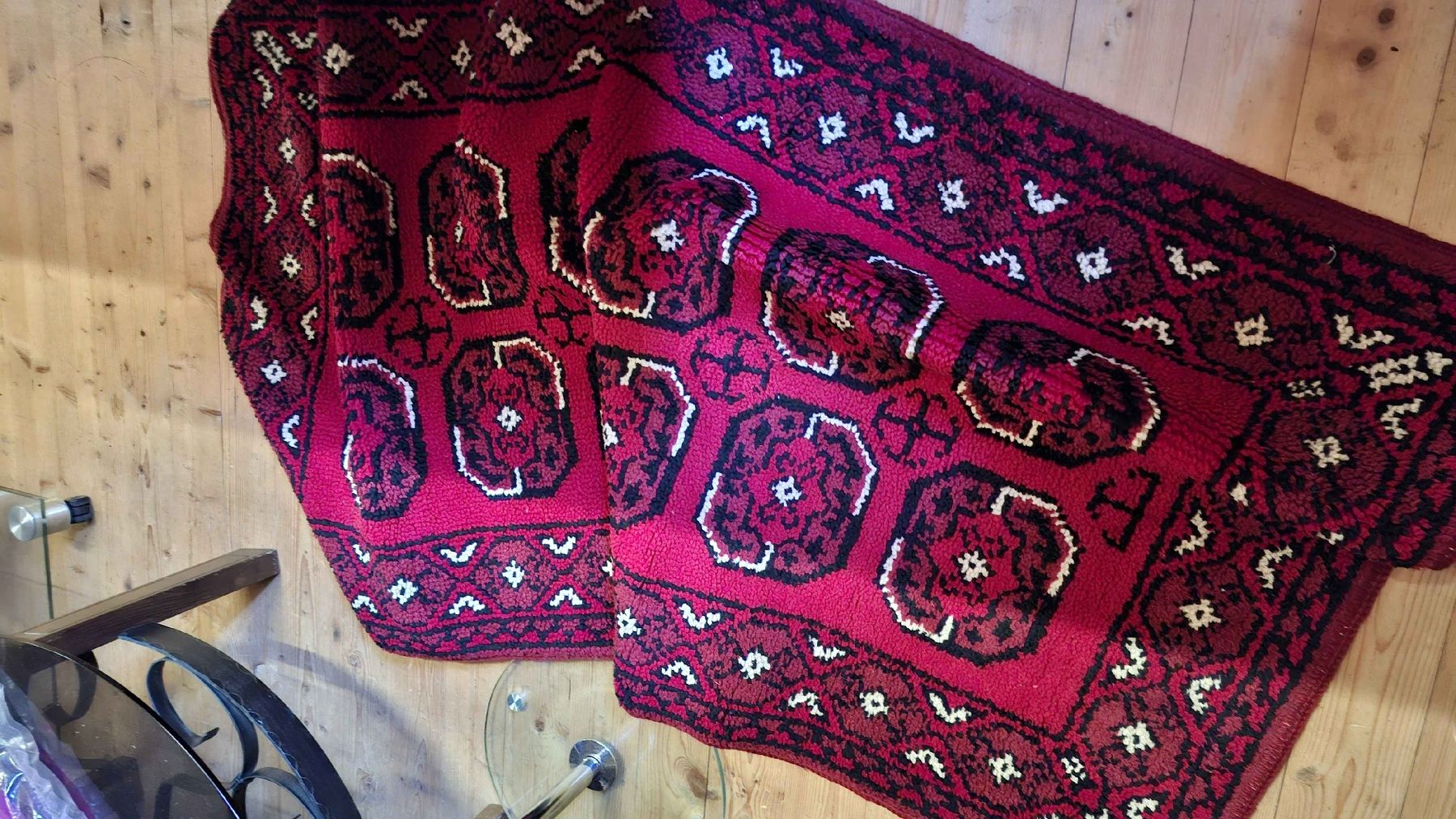 Tappeti: Orientteppich rot schwarz mit Muster gebraucht – Usato da Wittenbach venduto da ValentinaG