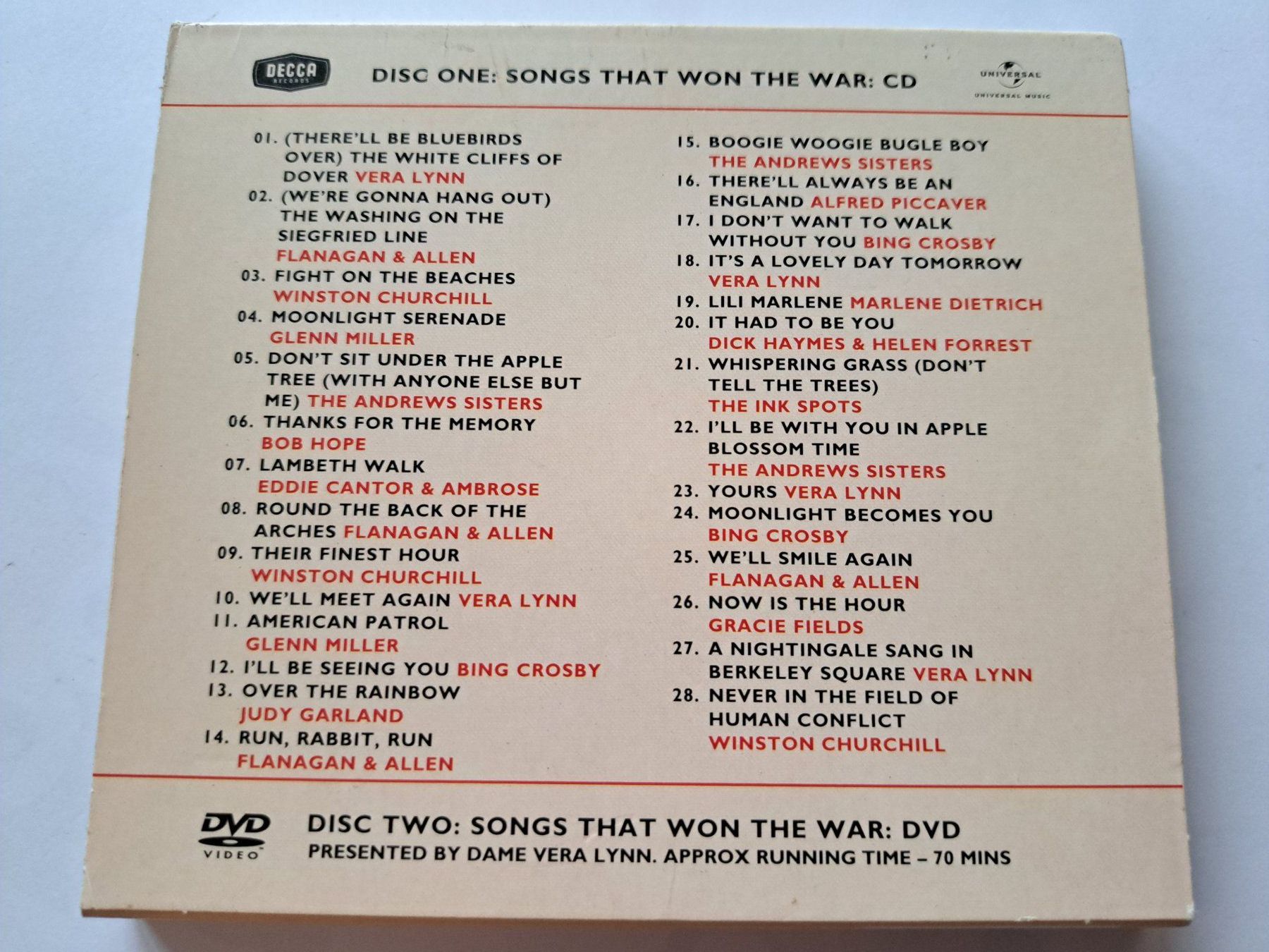 CDs: CD + DVD Songs That Won the War – Gebraucht aus Pully von bro_n52j 2