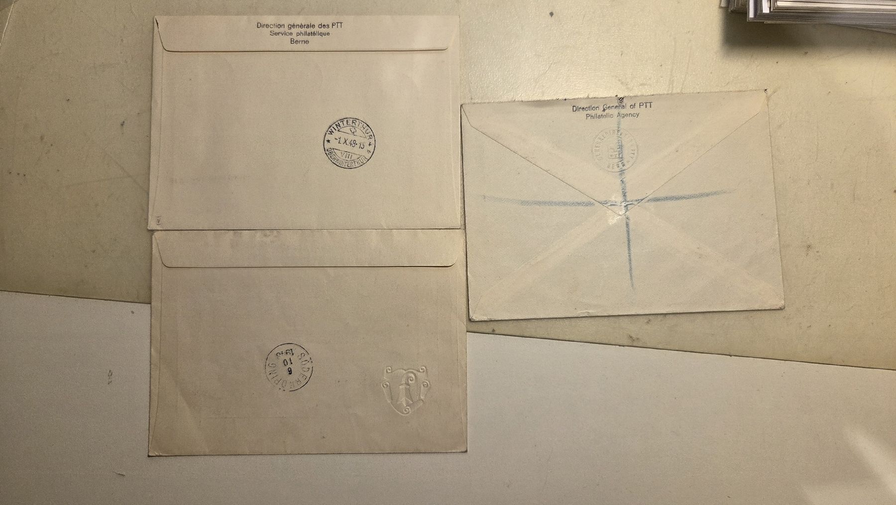 Alle Briefmarken: 1948 3x FDC Kehdrucke Berne – Gebraucht aus Arni AG von Moth68 1