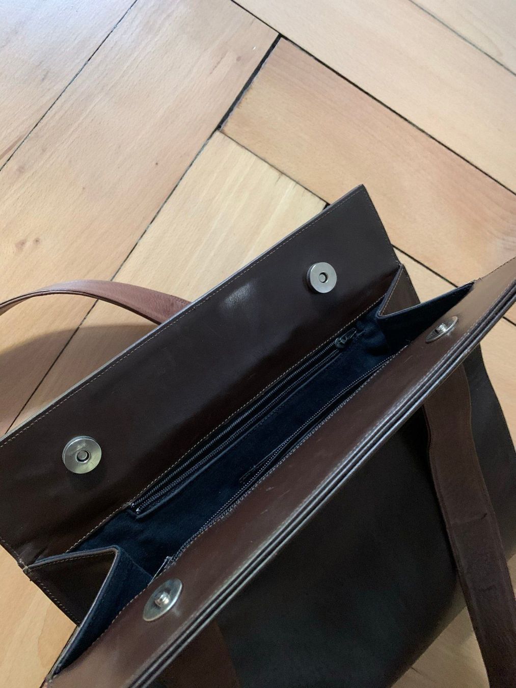 Sacs femmes: FAUSTO SANTINI Leder Tasche dunkelbraun – D'occasion à Zürich par Diazaio 3