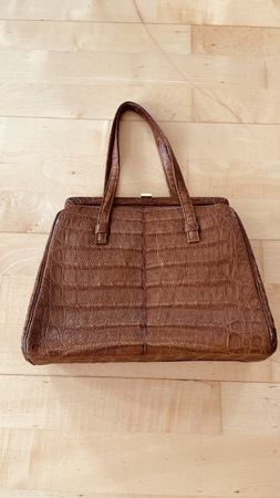 Sac à main vintage (cuir autruche)