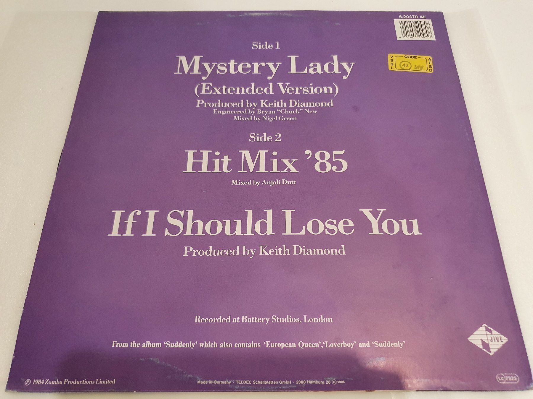 Dischi in vinile: Billy Ocean - Mystery Lady – Usato da Uster venduto da Vinyl-Leidenschaft 1