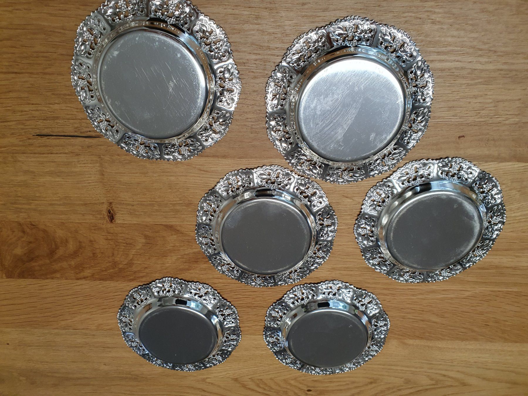 Sottobicchieri: 6 Glasuntersetzer aus Metall, nostalgisch, Vintage – Nuovo (secondo la descrizione) da Heinrichswil venduto da frankie19860 1