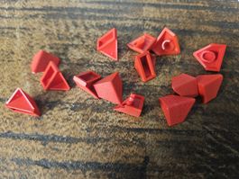 lego 3049 lot de 14 pièces Red Slope 45 2 x 1 Double