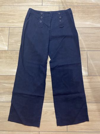 Leinenhose dunkelblau Grösse 38 guter Zustand