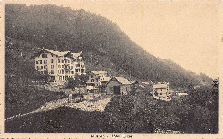 Ansichtskarten: Mürren, Hotel Eiger, um 1920-30 – Gebraucht aus Frauenfeld von POML