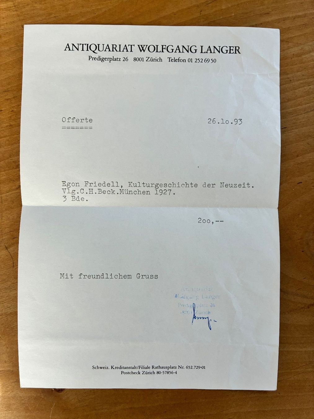 Libri: Kulturgeschichte der Neuzeit, Friedell – Usato da Wetzikon ZH venduto da chris7pat 2
