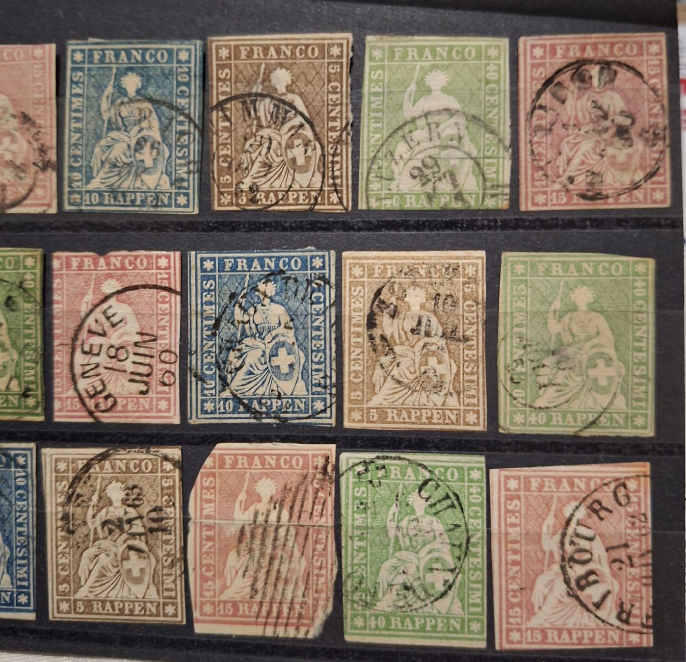 Tutti i francobolli: Strubellot mit 21Stk.  – Usato da Balgach venduto da SIMEON27 1