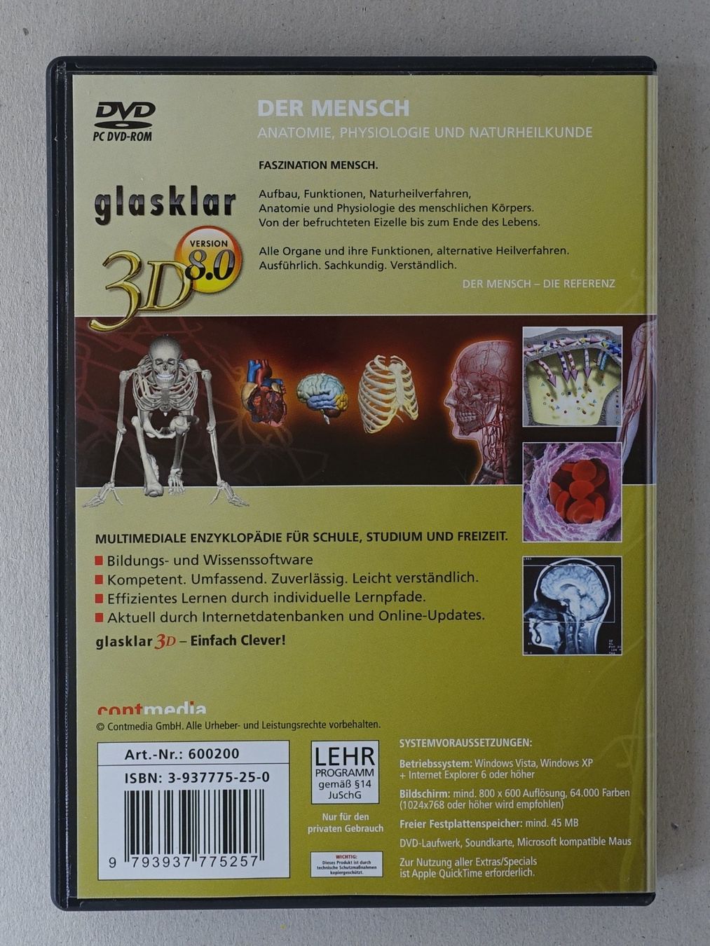 Alle DVDs: Glasklar V8 - Der Mensch – Gebraucht aus Sessa von fraenklishop 1
