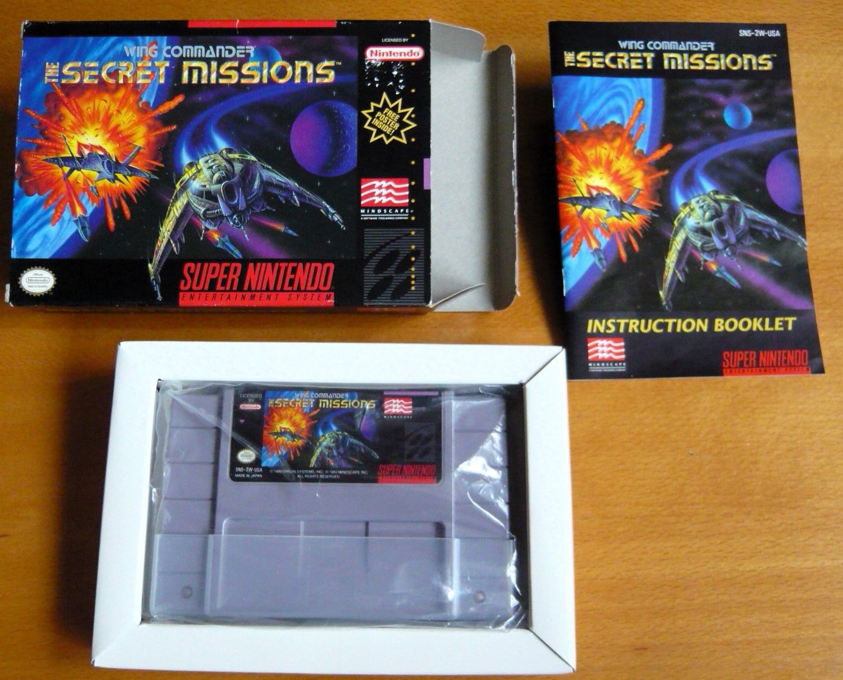 Nintendo Giochi: SNES:  Wing Commander, the Secret Mission – Usato da Onex venduto da Jaguar1986 1