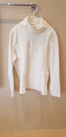 Old Navy Fleece Pullover weiss Grösse XL
