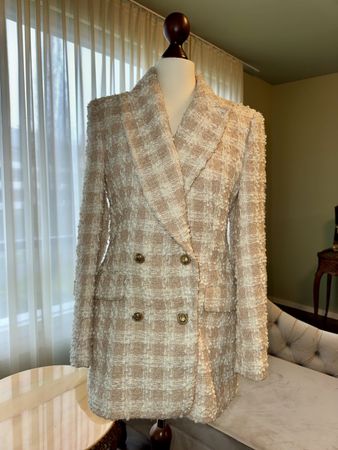 Elegantes Bouclé Blazer, Grösse S