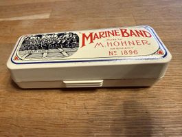 M. Hohner Marine Band Germany Mundharmonika mit Etui