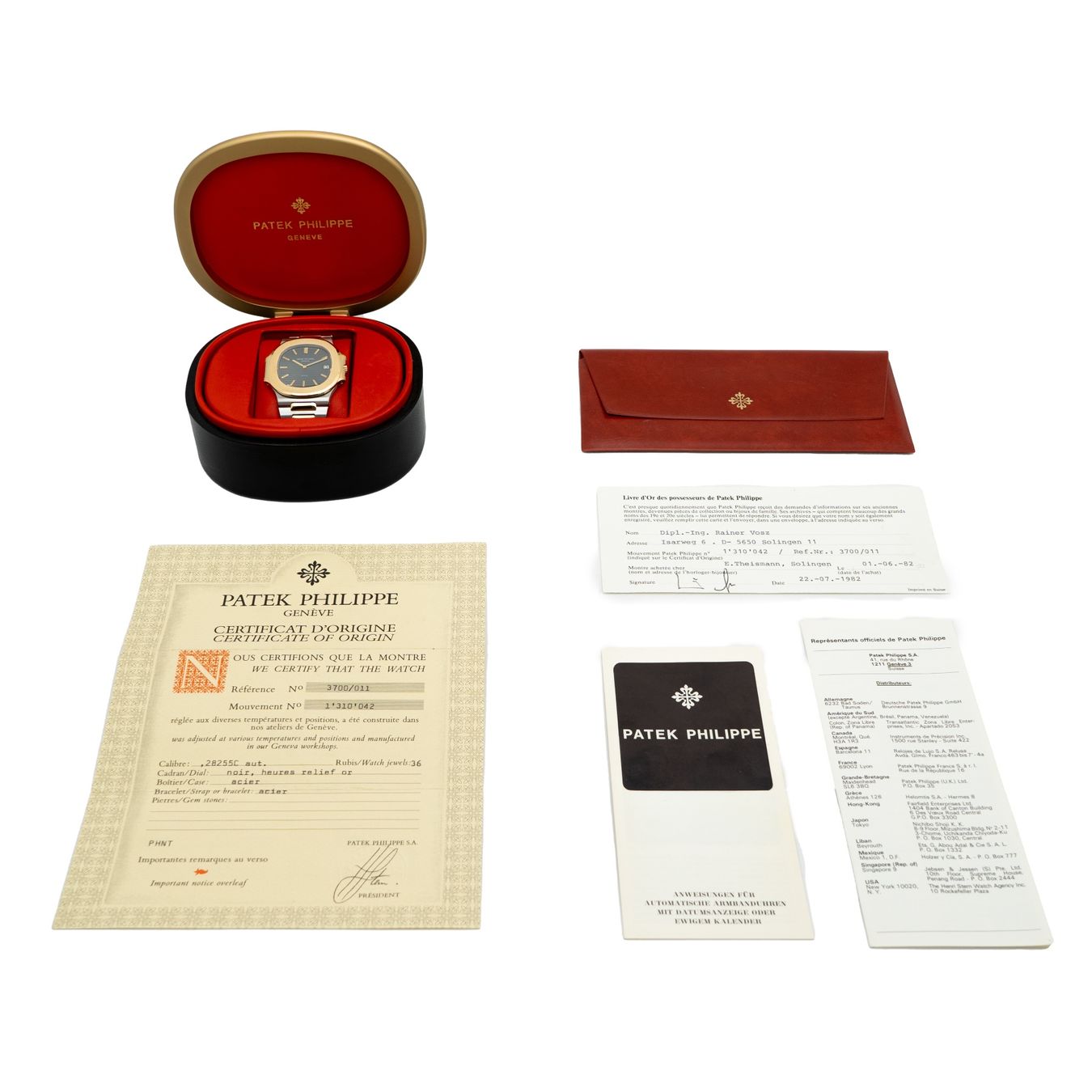 Patek Philippe Orologi: Patek Philippe Nautilus 3700 Double signed BEYER Full set – Usato da Genève venduto da Swisstreasures-SA 8