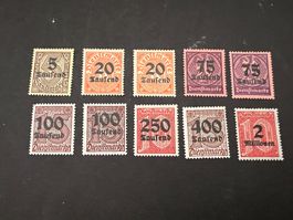 Deutsches Reich Dienstmarken Lot 1923 **  (2483)